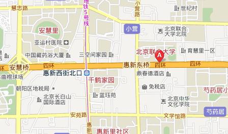 北京联合大学校园示意图