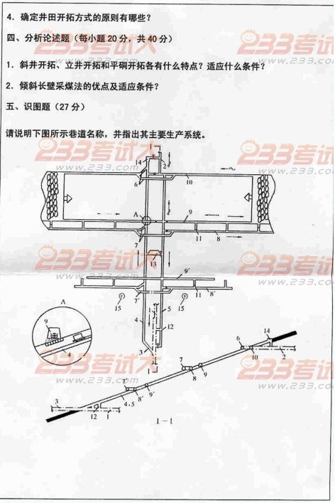 河北工程大学2011年采矿学I完美·体育(中国)官方网站,WANMEI SPORTS完美·体育(中国)官方网站,WANMEI SPORTS